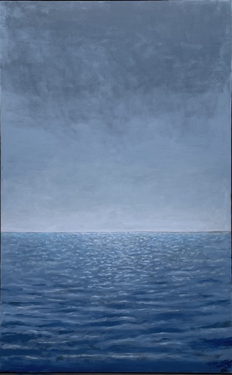 Maria Hillfon  www.hillfon.com  Hav - Sea, 100x160 målningar, paintings